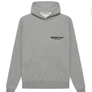 Grey Essentials Hoodie🩶